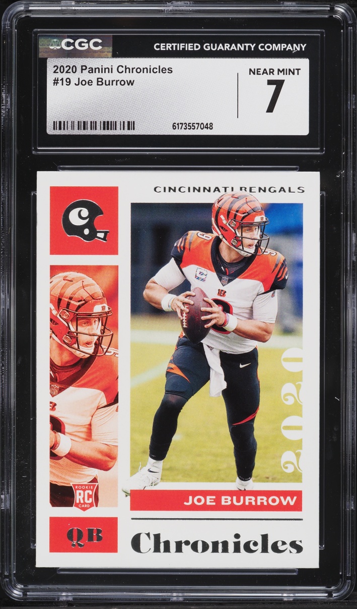 2020 Panini Chronicles Joe Burrow ROOKIE #19 CGC 7 NRMT