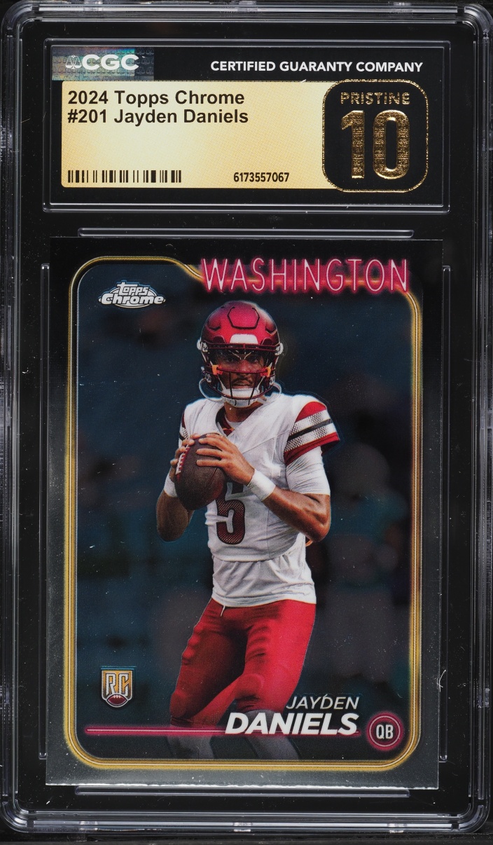 2024 Topps Chrome Jayden Daniels ROOKIE #201 CGC 10 PRISTINE