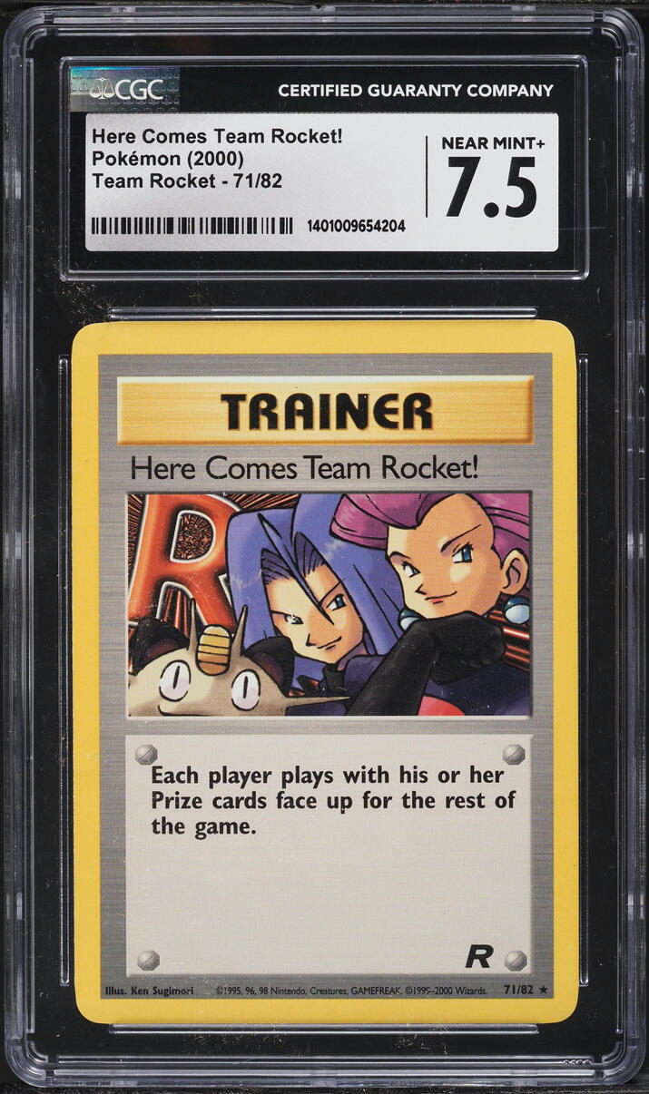 2000 Pokemon Team Rocket Here Comes Team Rocket! #71 CGC 7.5 NRMT+