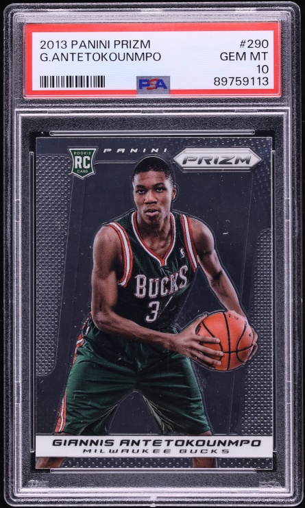 2013 Panini Prizm Giannis Antetokounmpo ROOKIE #290 PSA 10 GEM MINT