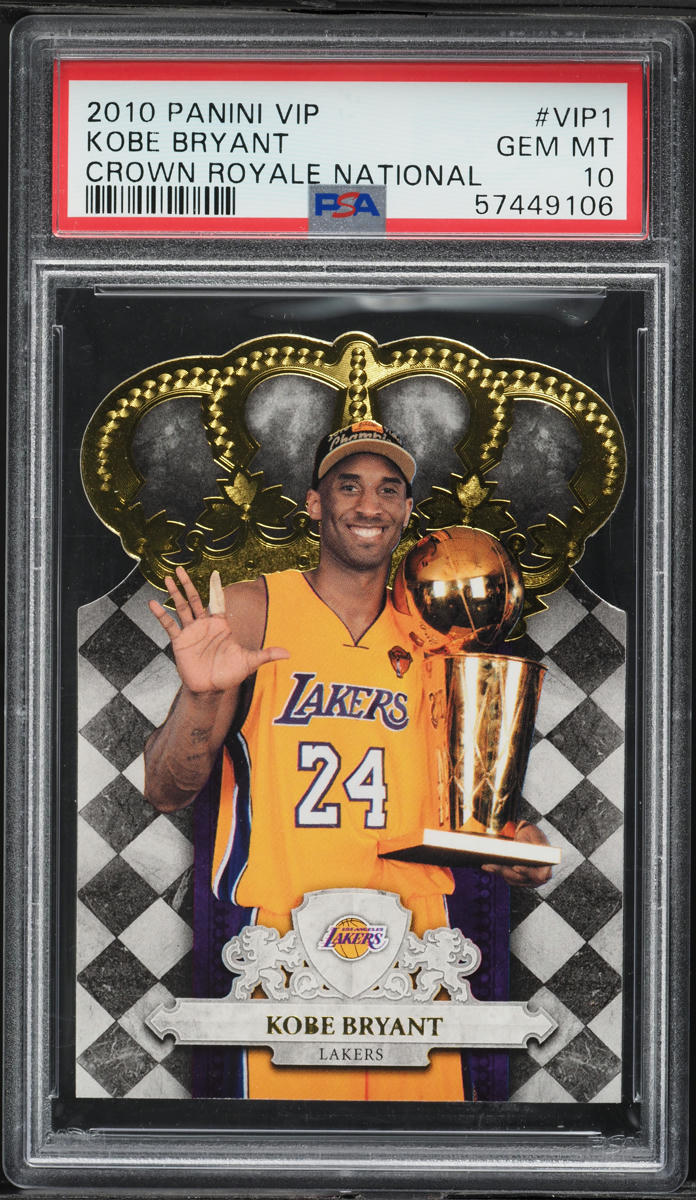 2010 Panini VIP Crown Royale National Kobe Bryant #VIP1 PSA 10 GEM MINT