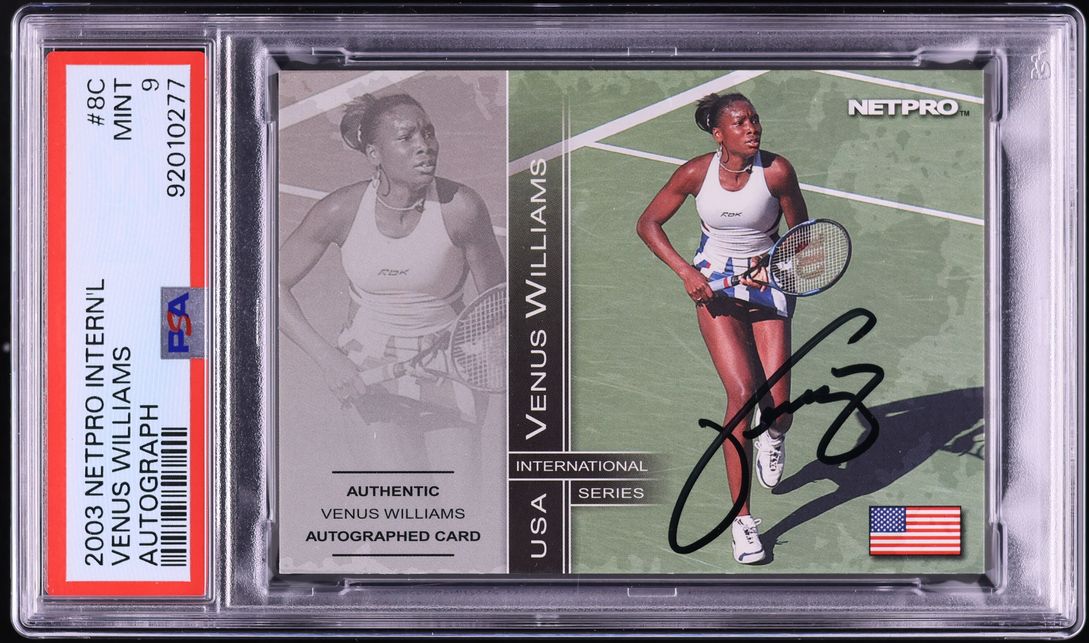 2003 Netpro International Series Venus Williams ROOKIE AUTO /500 #8C ...
