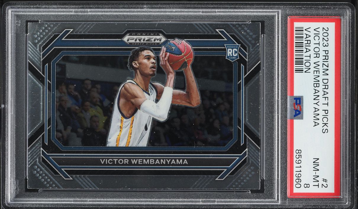 2023 Panini Prizm Draft Variation Victor Wembanyama ROOKIE #2 PSA 8 NM-MT