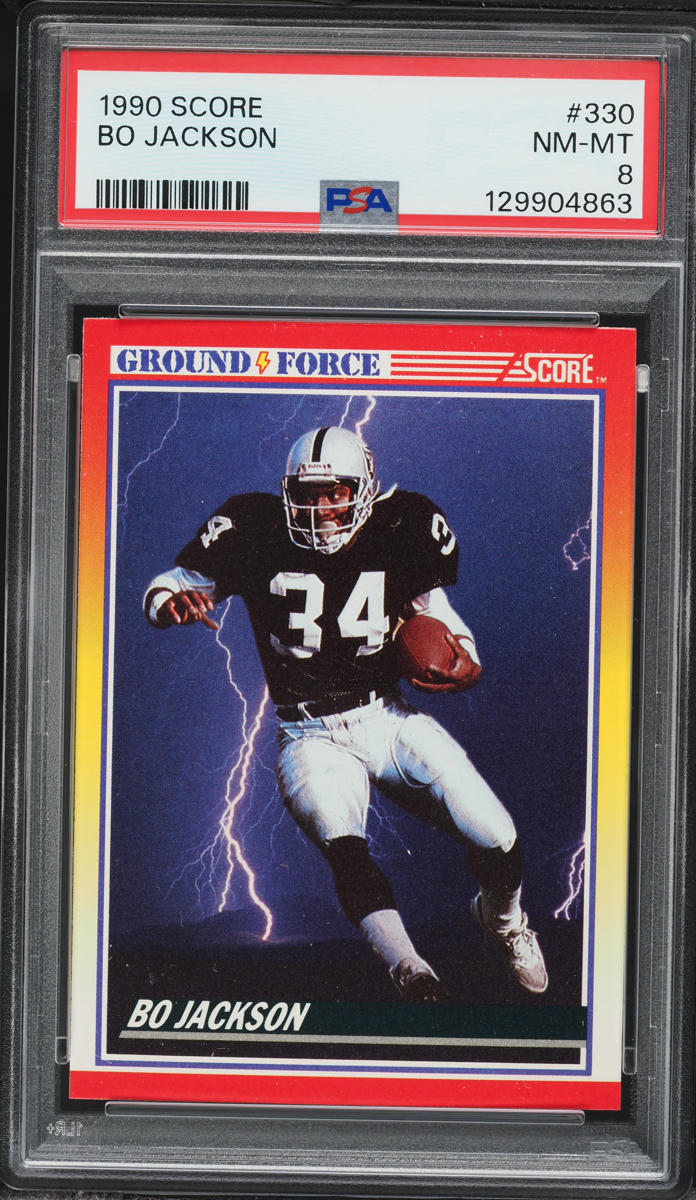 1990 Score Ground Force Bo Jackson #330 PSA 8 NM-MT