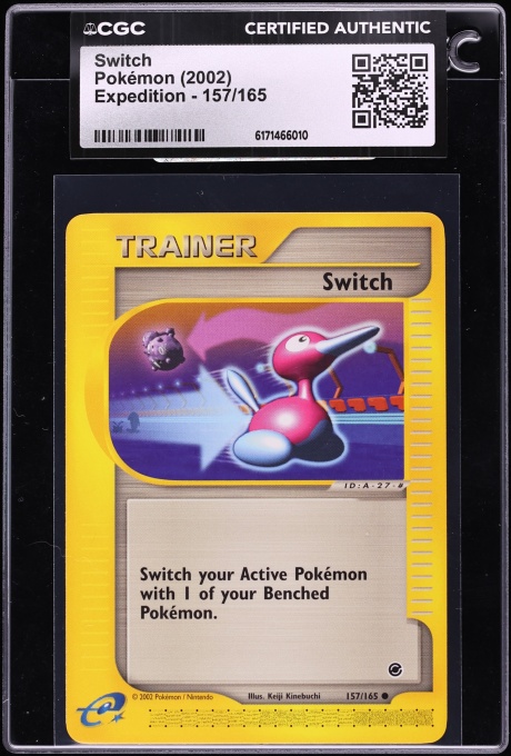 2002 Pokemon Expedition Switch #157 CGC AUTH