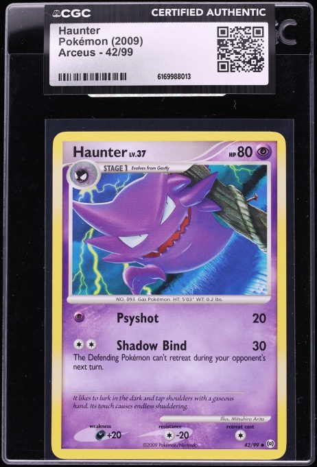2009 Pokemon Platinum Arceus Haunter #42 CGC AUTH