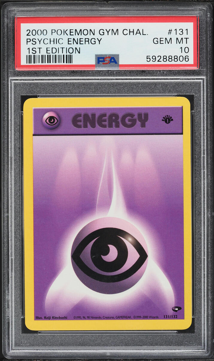 2000 Pokemon Gym Challenge 1st Edition Psychic Energy #131 PSA 10 GEM MINT