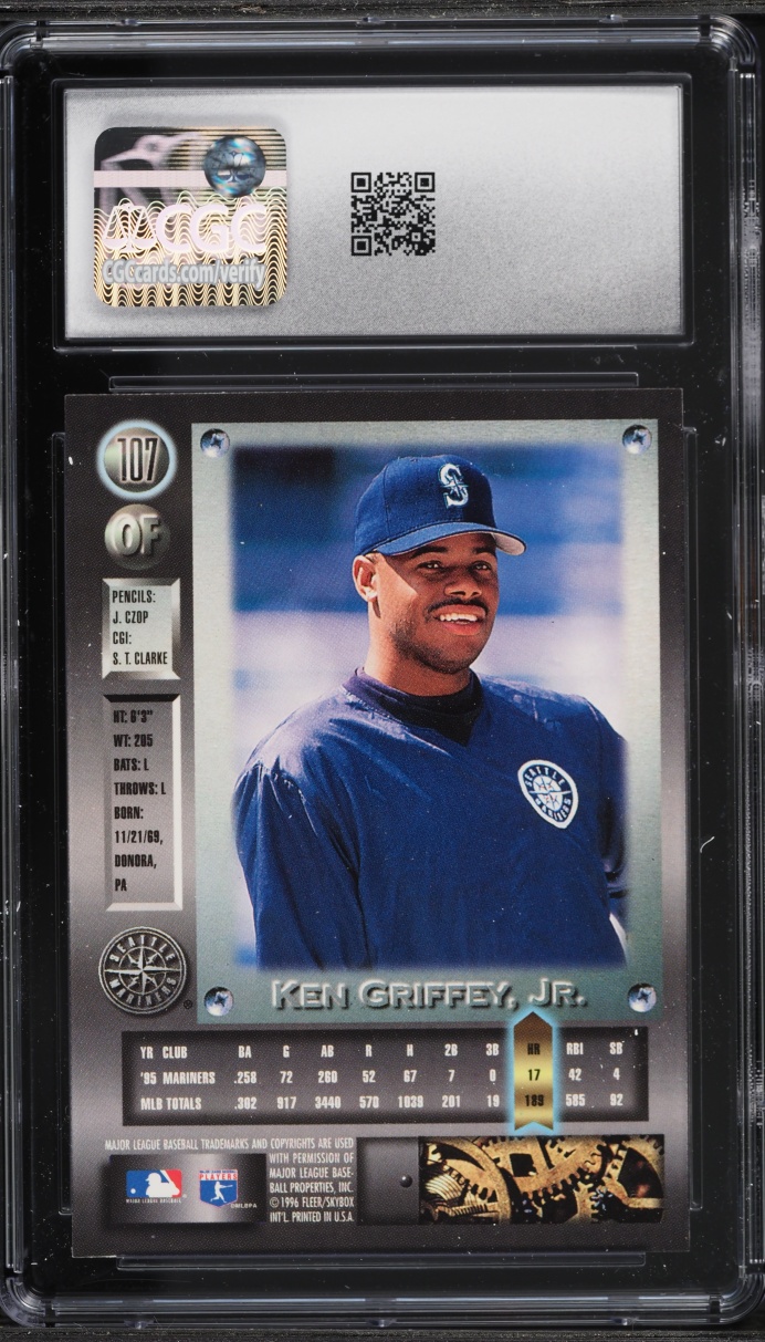 1996 Metal Universe Ken Griffey Jr. #107 CGC 8.5 NM-MT+