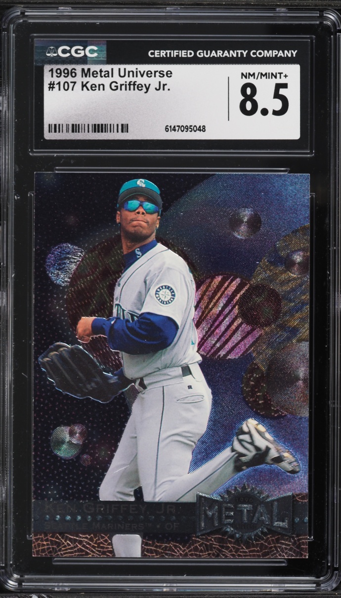 1996 Metal Universe Ken Griffey Jr. #107 CGC 8.5 NM-MT+