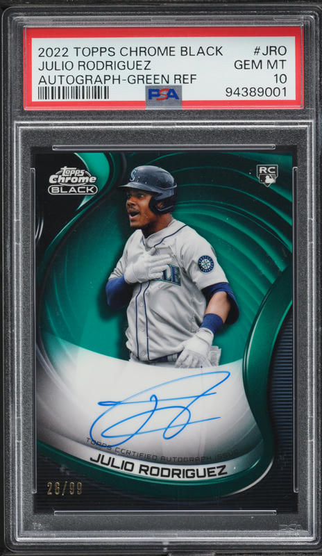 2022 Topps Chrome Purple Refractor Julio Rodriguez ROOKIE AUTO