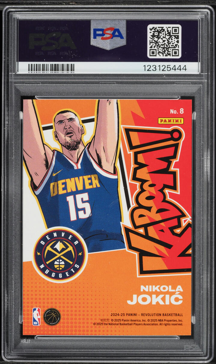 2024 Panini Revolution Kaboom! Vertical Nikola Jokic #8 PSA 9 MINT
