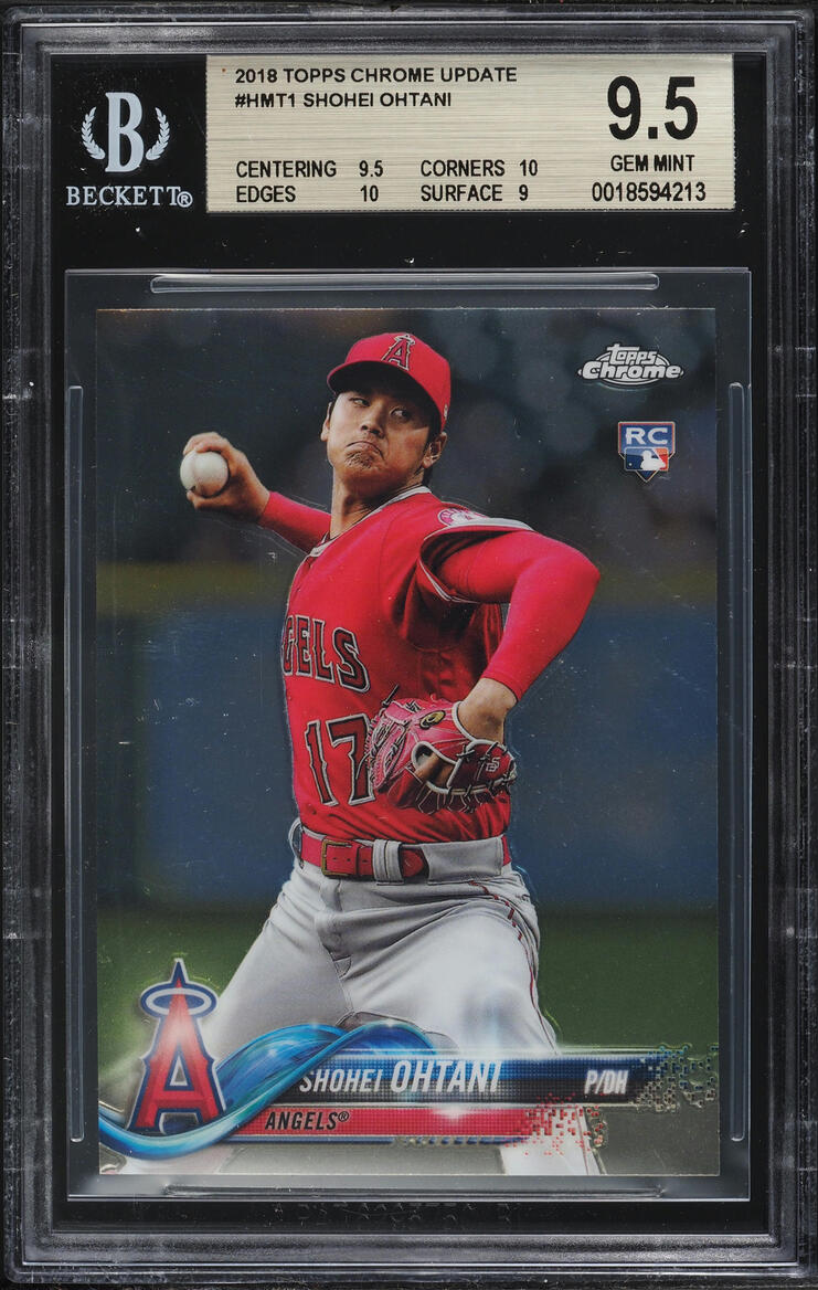 2018 Topps Chrome Update Shohei Ohtani ROOKIE #HMT1 BGS 9.5 GEM MINT