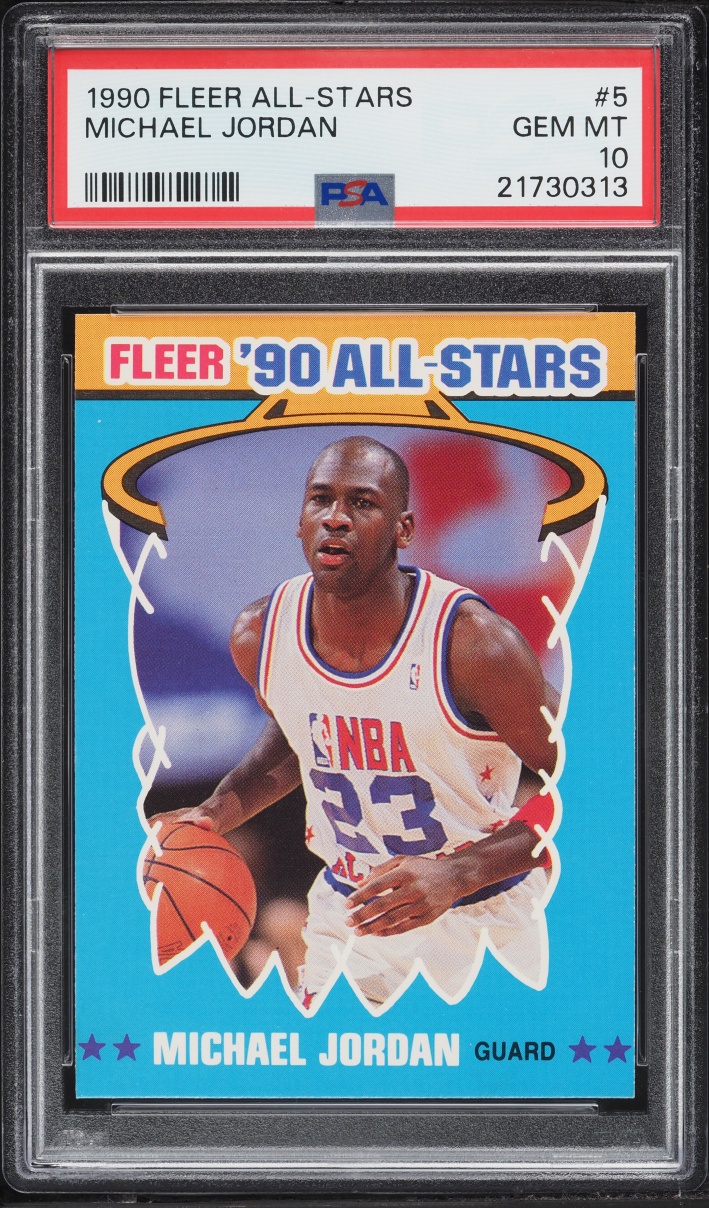 1990 Fleer All Stars Michael Jordan #5 PSA 10 GEM MINT