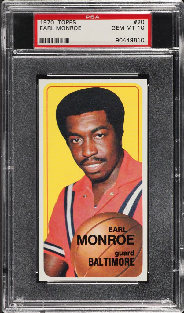 1970 Topps Basketball Earl Monroe #20 PSA 10 GEM MINT