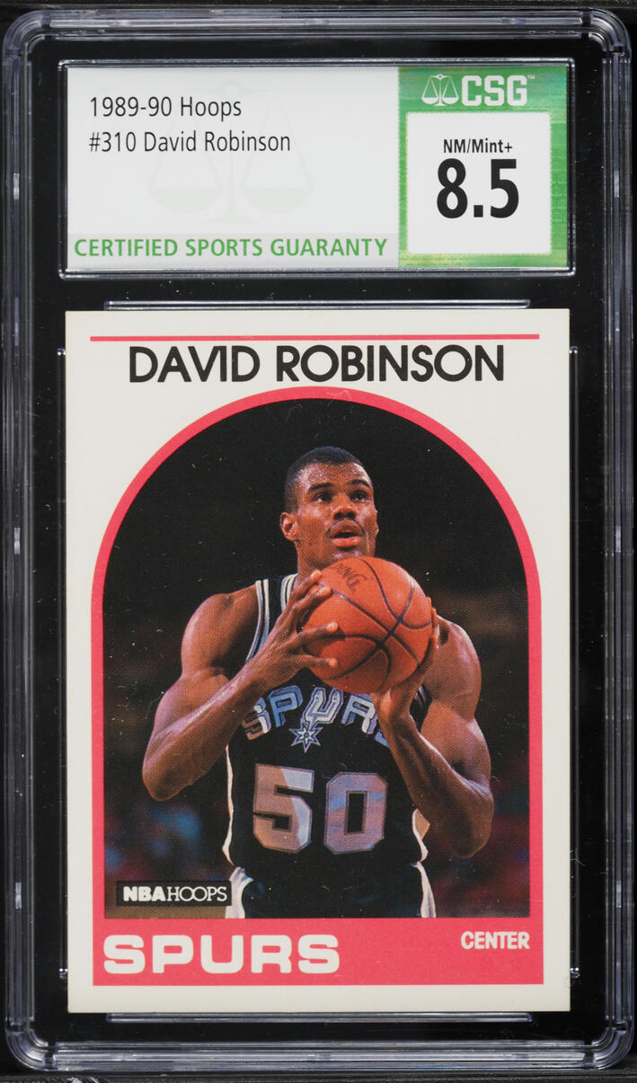 1989 Hoops David Robinson ROOKIE #310 CSG 8.5 NM-MT+