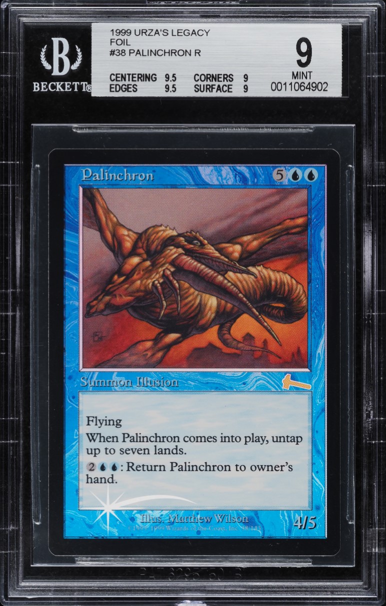 1999 Magic The Gathering MTG Urza's Legacy Foil Palinchron #38 BGS