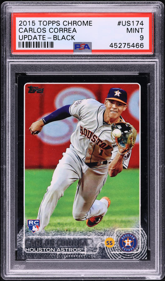 2015 Topps Chrome Refractor Carlos Correa ROOKIE RC AUTO /499