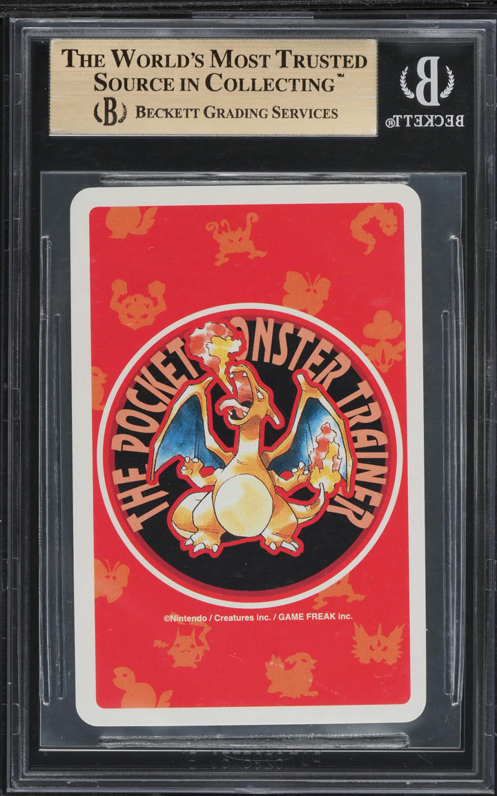 1996 Pokemon Japanese Red Poker Set Nintendo Playing Card Charizard #6 BGS 10