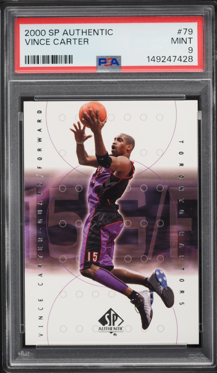 2000 Sp Authentic Vince Carter #79 PSA 9 MINT