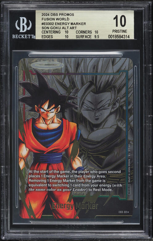 2025 Dragon Ball S Fusion World Promo Energy Marker Son Goku Mini