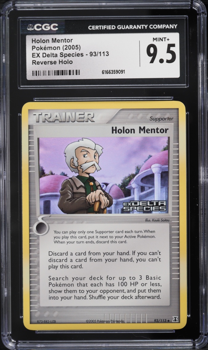 2005 Pokemon EX Delta Species Reverse Holo Holon Mentor #93 CGC 9.5 MINT+