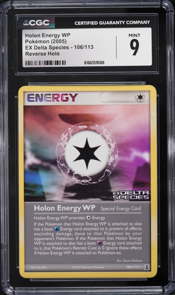 2005 Pokemon Ex Delta Species Reverse Holo Holon Energy WP #106 CGC 9 MINT