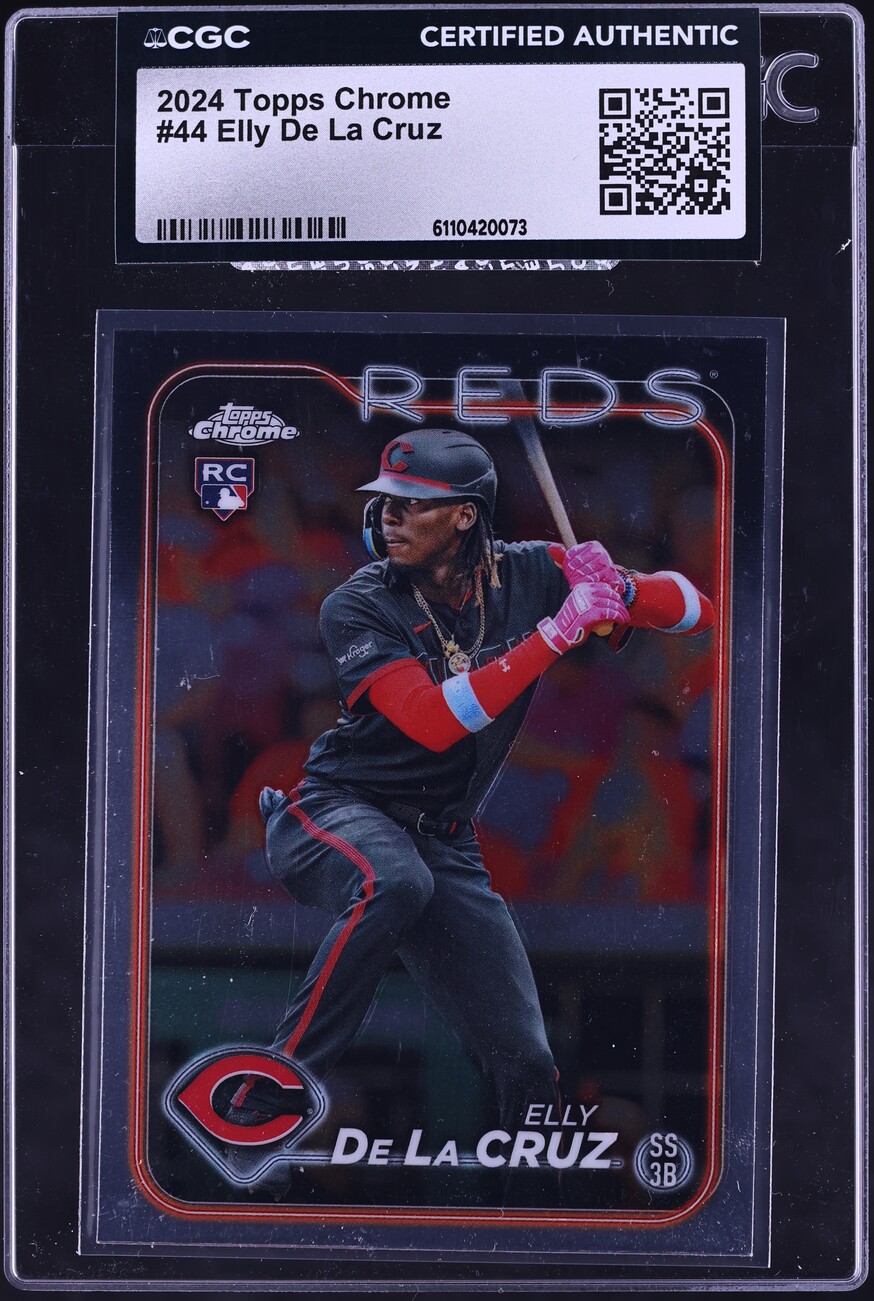 2024 Topps Chrome Elly De La Cruz ROOKIE #44 CGC AUTH on Fanatics Collect