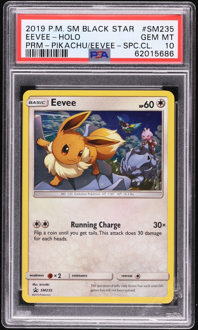 2019 Pokemon Sun & Moon Promo Special Collection Holo Eevee #SM235 PSA 10 GEM MINT