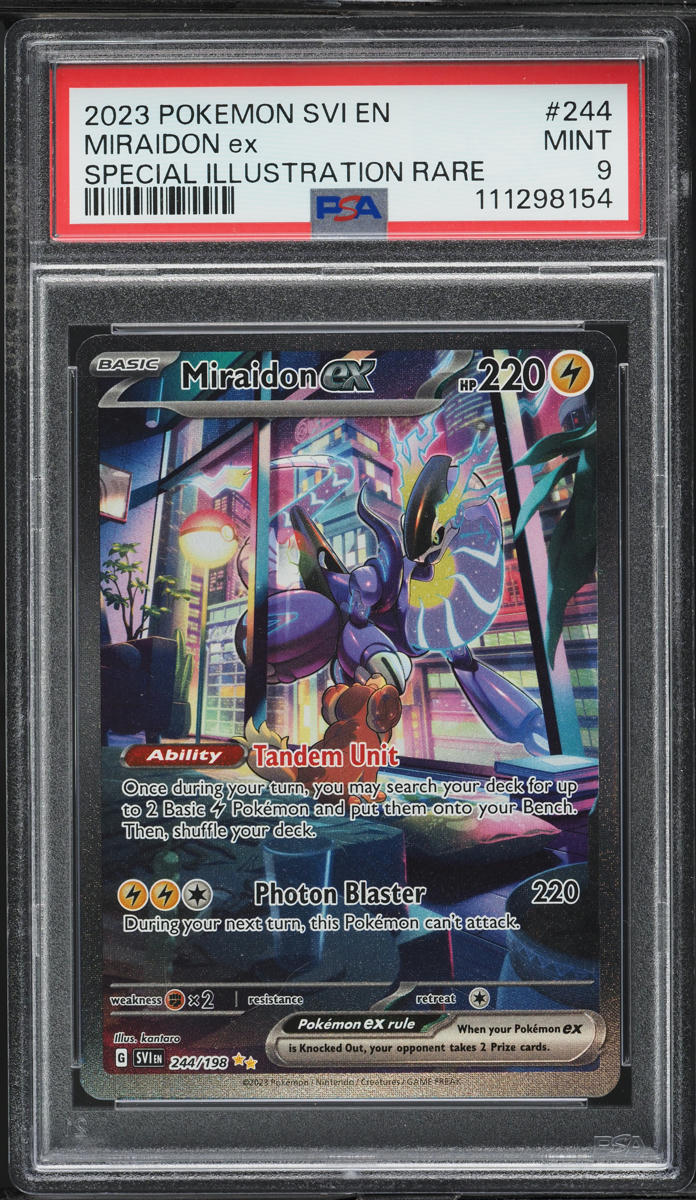 2023 Pokemon Scarlet & Violet SIR Miraidon ex #244 PSA 9 MINT