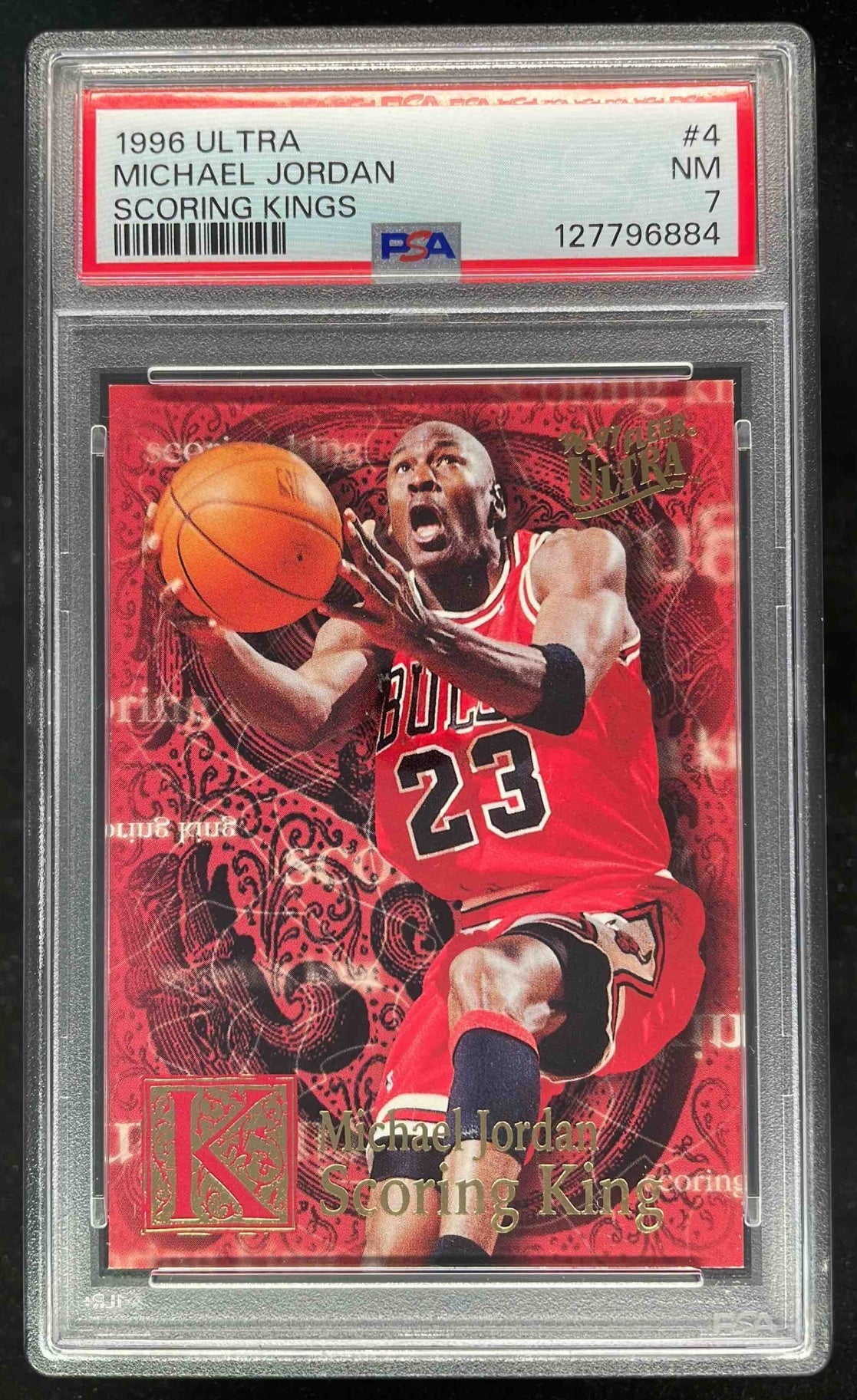 1986 Fleer Basketball Michael Jordan ROOKIE #57 SGC 4.5 VGEX+ on