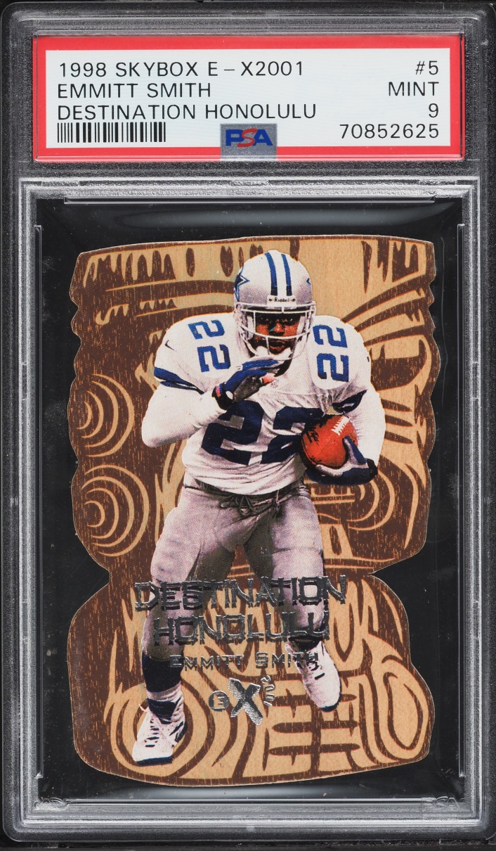 1998 Skybox E-X2001 Destination Honolulu Die-Cut Emmitt Smith #5 PSA 9 MINT