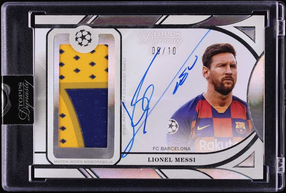 2024 Topps Dynasty UEFA Champions League Lionel Messi PATCH AUTO /10 #APL-LM2