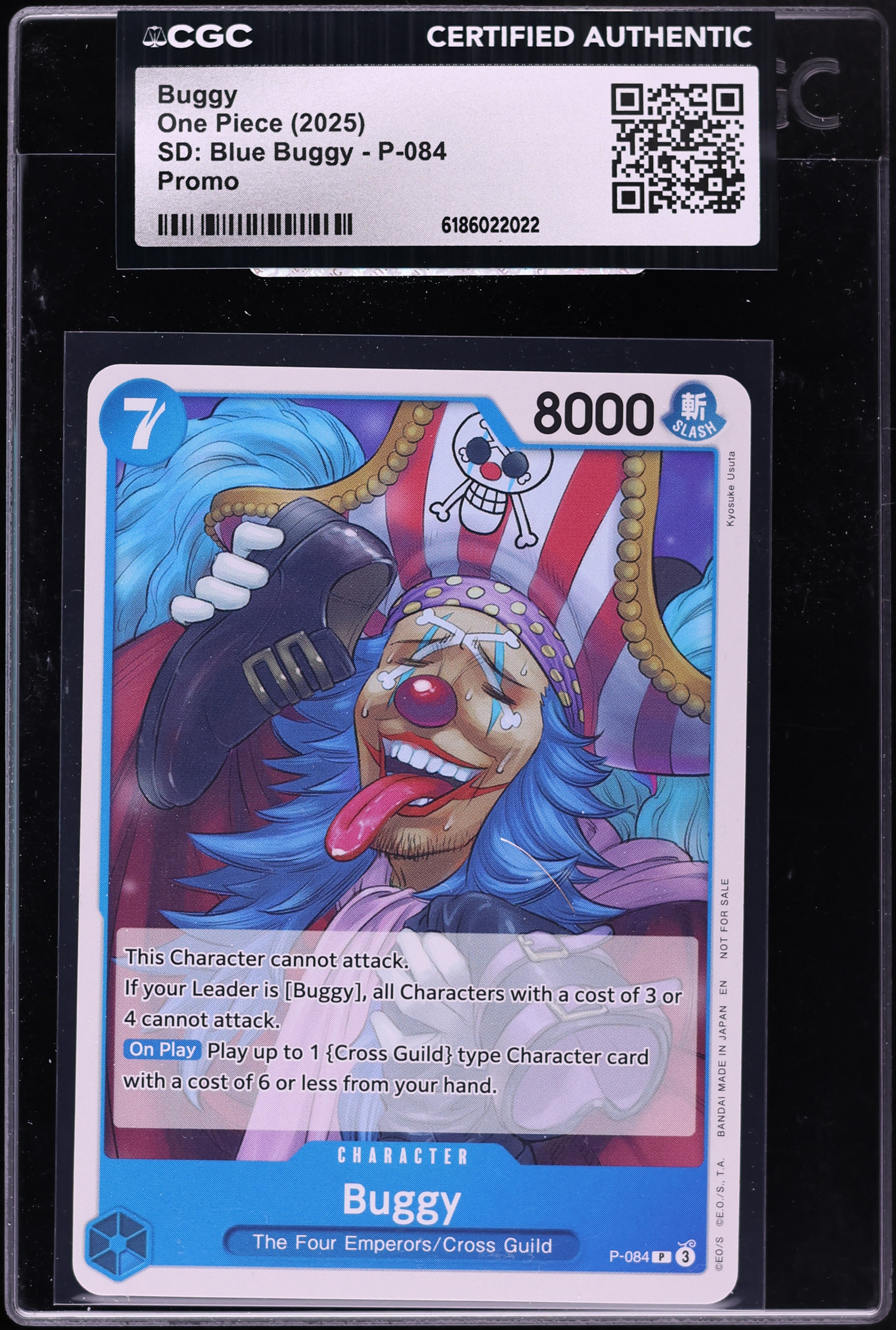 2025 One Piece Promo Starter Deck Blue Buggy #P-084 CGC AUTH