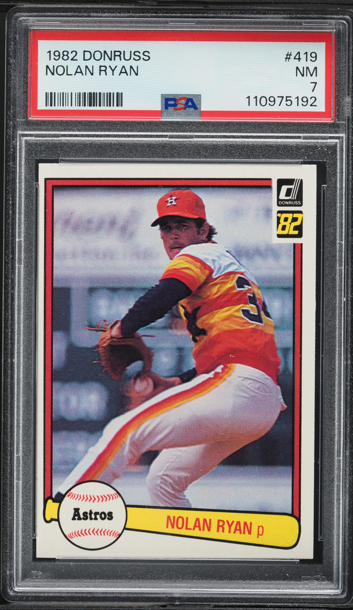 1982 Donruss Nolan Ryan #419 PSA 7 NRMT