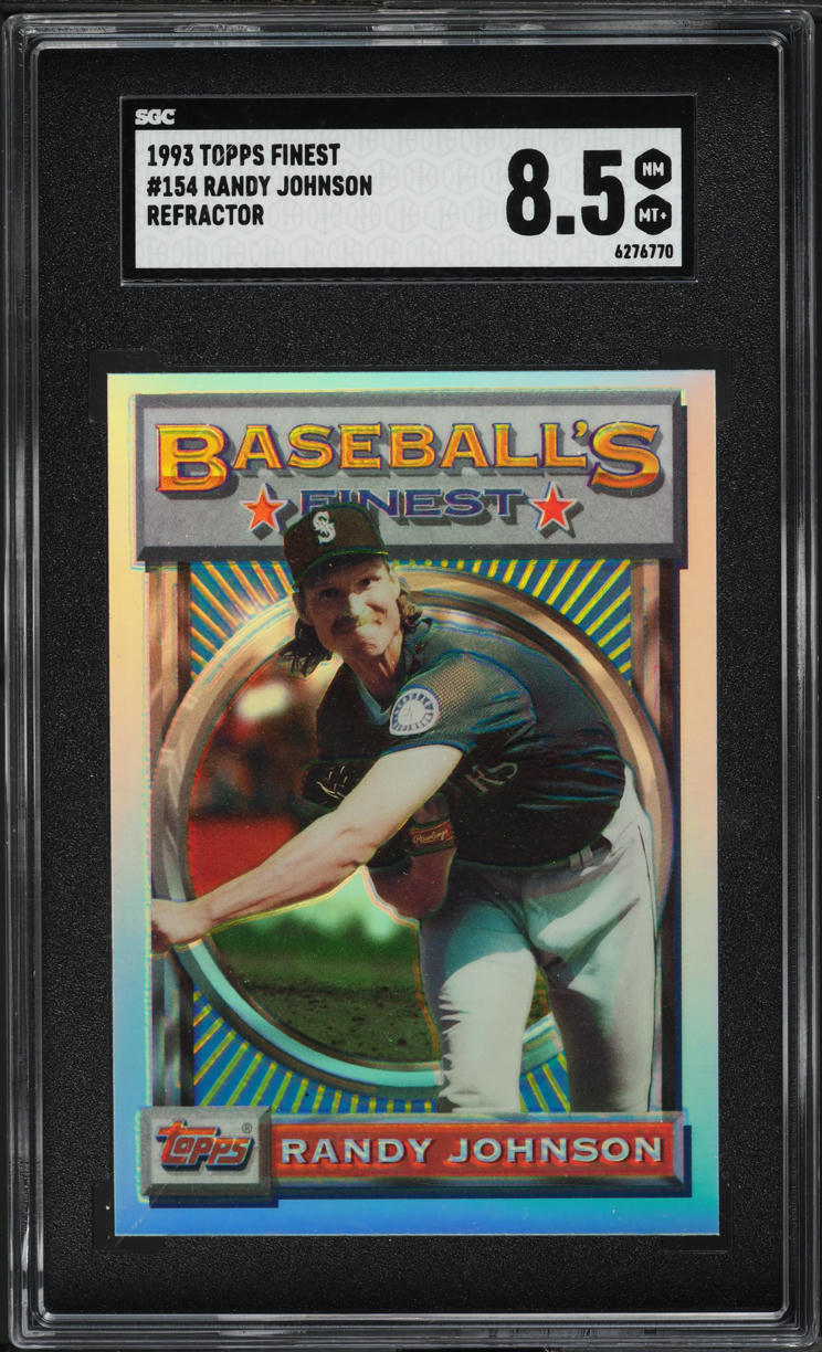 1993 Finest Refractor Randy Johnson #154 SGC 8.5 NM-MT+