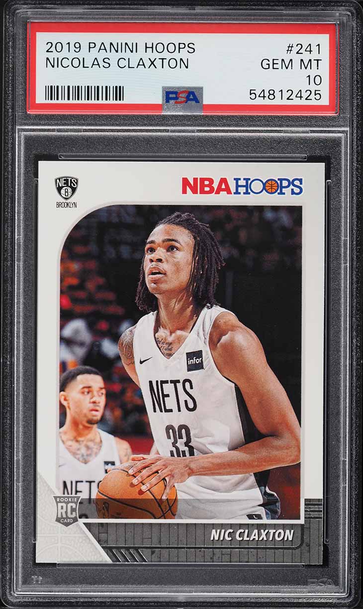 2019 Panini Prizm Fast Break Red Nic Claxton ROOKIE /125 #292 PSA