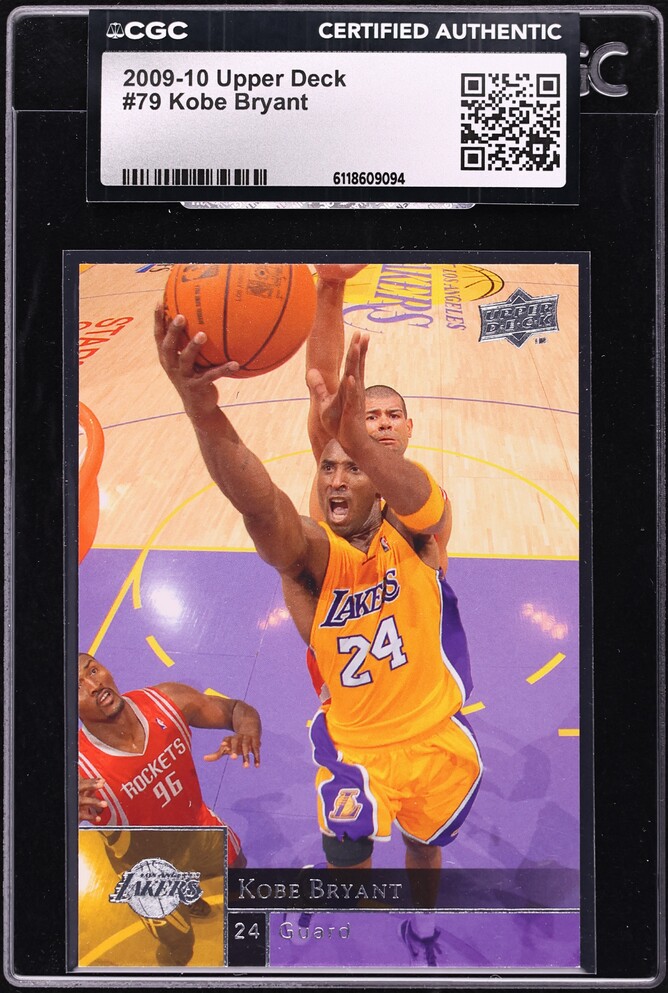 2009 Upper Deck Basketball Kobe Bryant #79 CGC AUTH