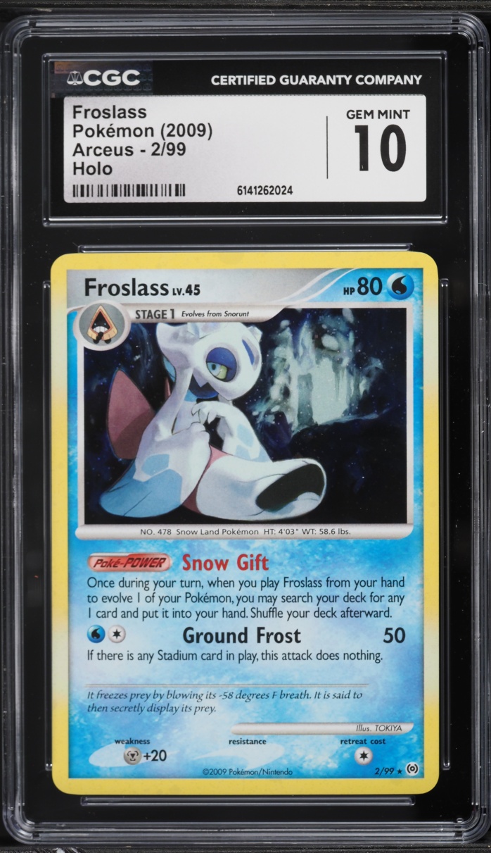 2009 Pokemon Platinum Arceus Holo Froslass #2 CGC 10 GEM MINT
