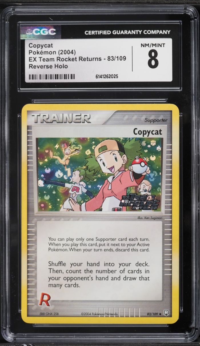 2004 Pokemon EX Team Rocket Returns Reverse Holo Copycat #83 CGC 8 NM-MT