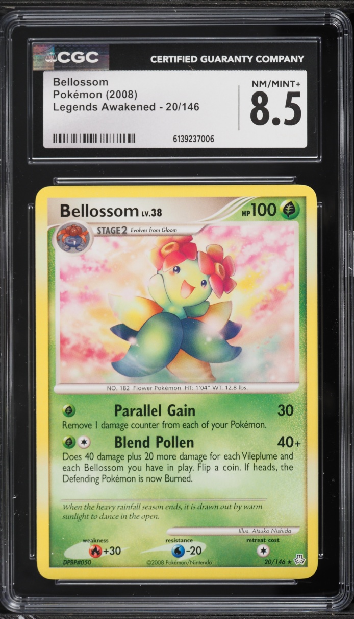 2008 Pokemon Legends Awakened Bellossom #20 CGC 8.5 NM-MT+