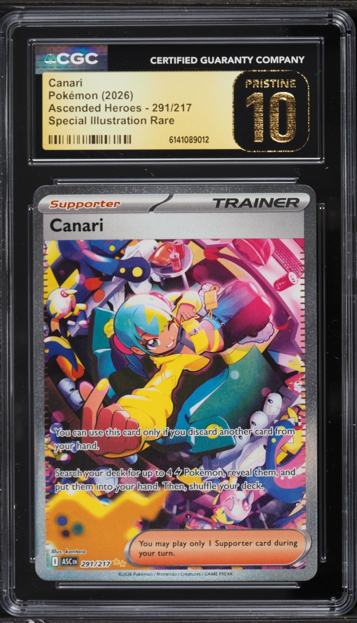 2026 Pokemon Mega Ascended Heroes SIR Canari #291 CGC 10 PRISTINE