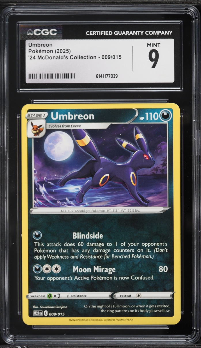2025 Pokemon McDonald's Collection Umbreon #9 CGC 9 MINT