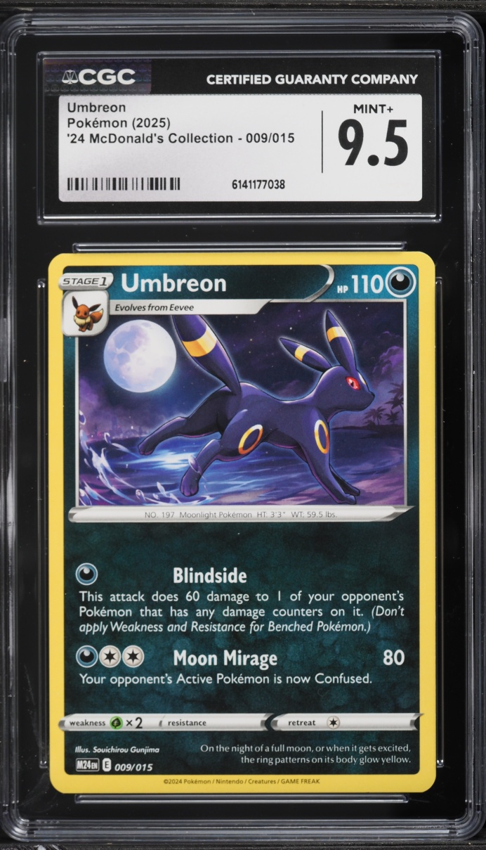 2025 Pokemon McDonald's Collection Umbreon #9 CGC 9.5 MINT+