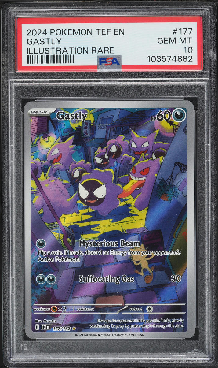 2024 Pokemon Scarlet & Violet Temporal Forces IR Gastly #177 PSA 10 GEM MINT