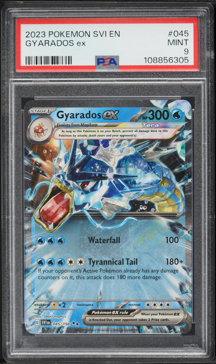 2023 Pokemon Scarlet & Violet Holo Gyarados ex #45 PSA 9 MINT