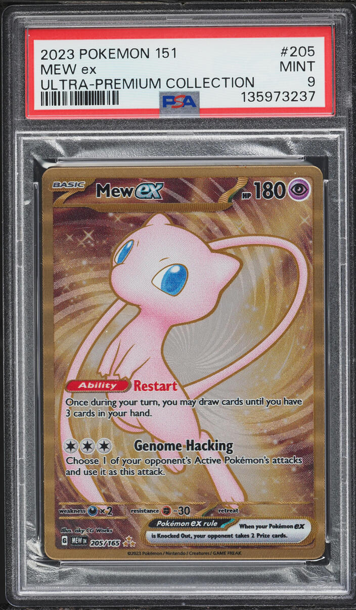 2023 Pokemon Scarlet & Violet 151 Ultra Premium Collection Gold Rare Mew ex #205 PSA 9 MINT