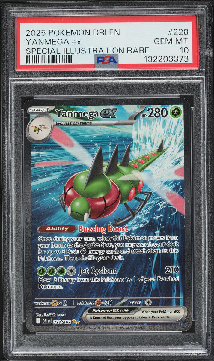 2025 Pokemon Scarlet & Violet Destined Rivals SIR Yanmega ex #228 PSA 10 GEM MINT