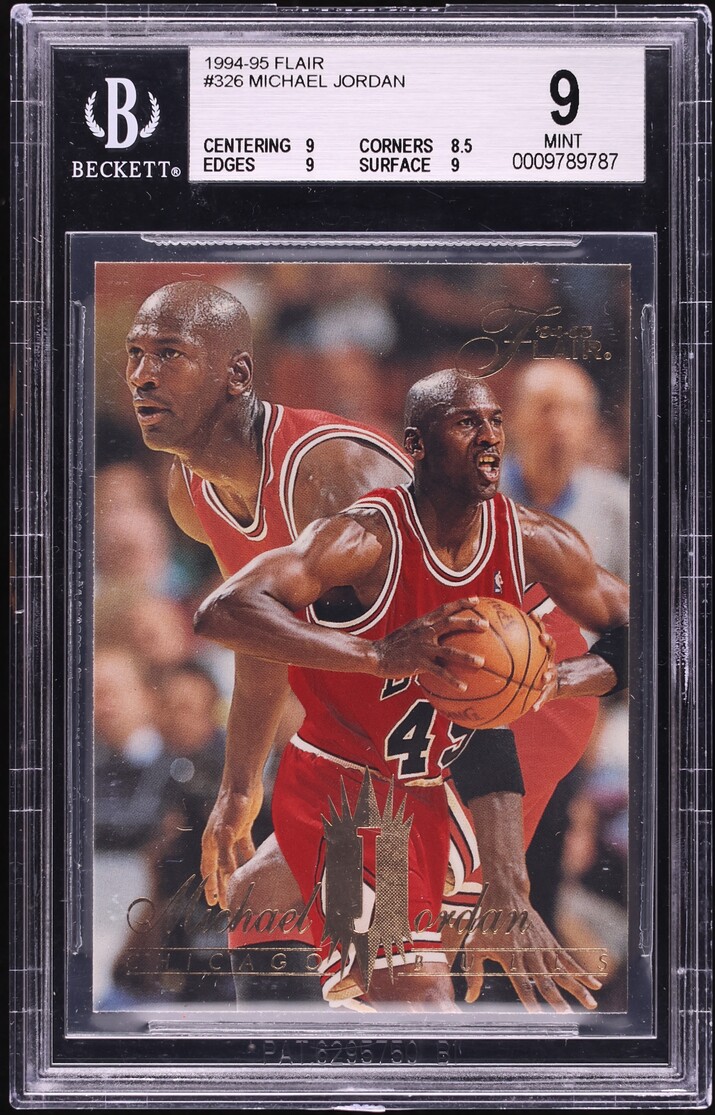 1994 Flair Basketball Michael Jordan #326 BGS 9 MINT
