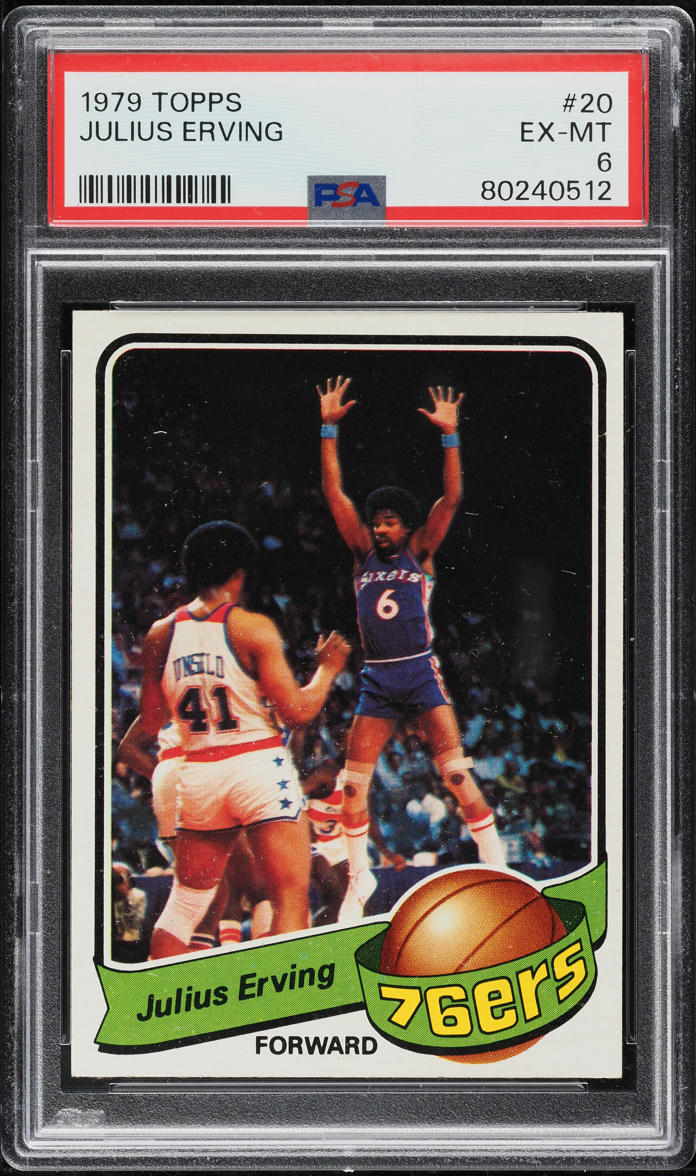 1979 Topps Basketball Julius Erving #20 PSA 6 EXMT