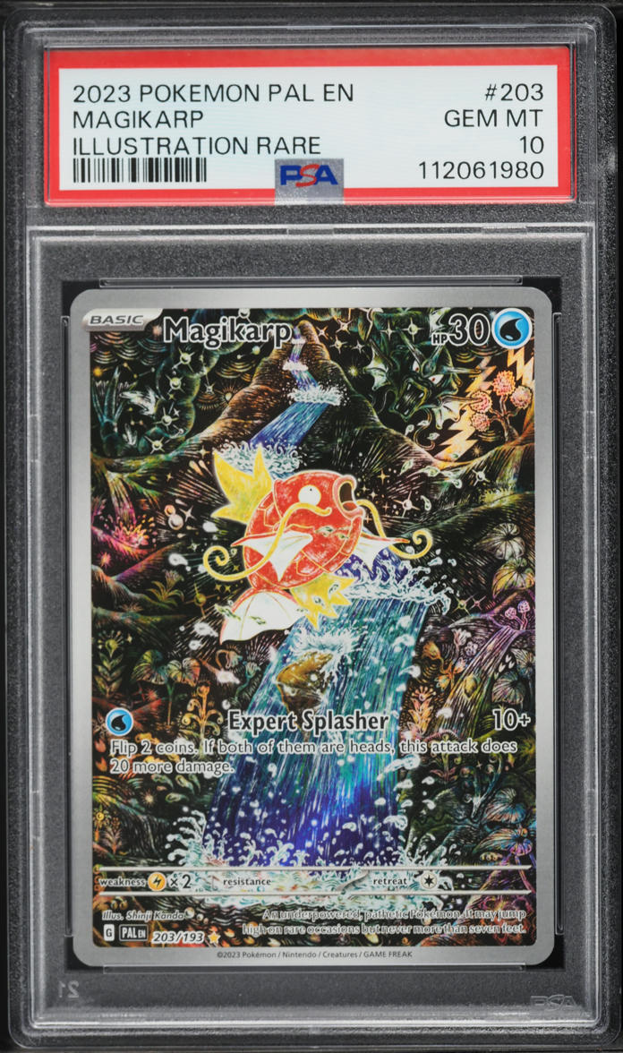 2023 Pokemon Scarlet & Violet Paldea Evolved IR Magikarp #203 PSA 10 GEM MINT